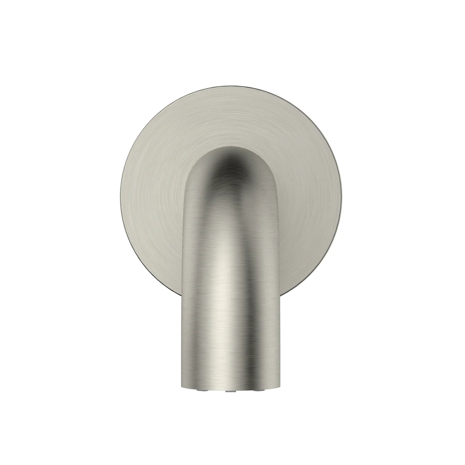 Front Meir Universal Round Curved Spout 170mm - Brushed Nickel MS05-170-PVDBN - The Blue Space