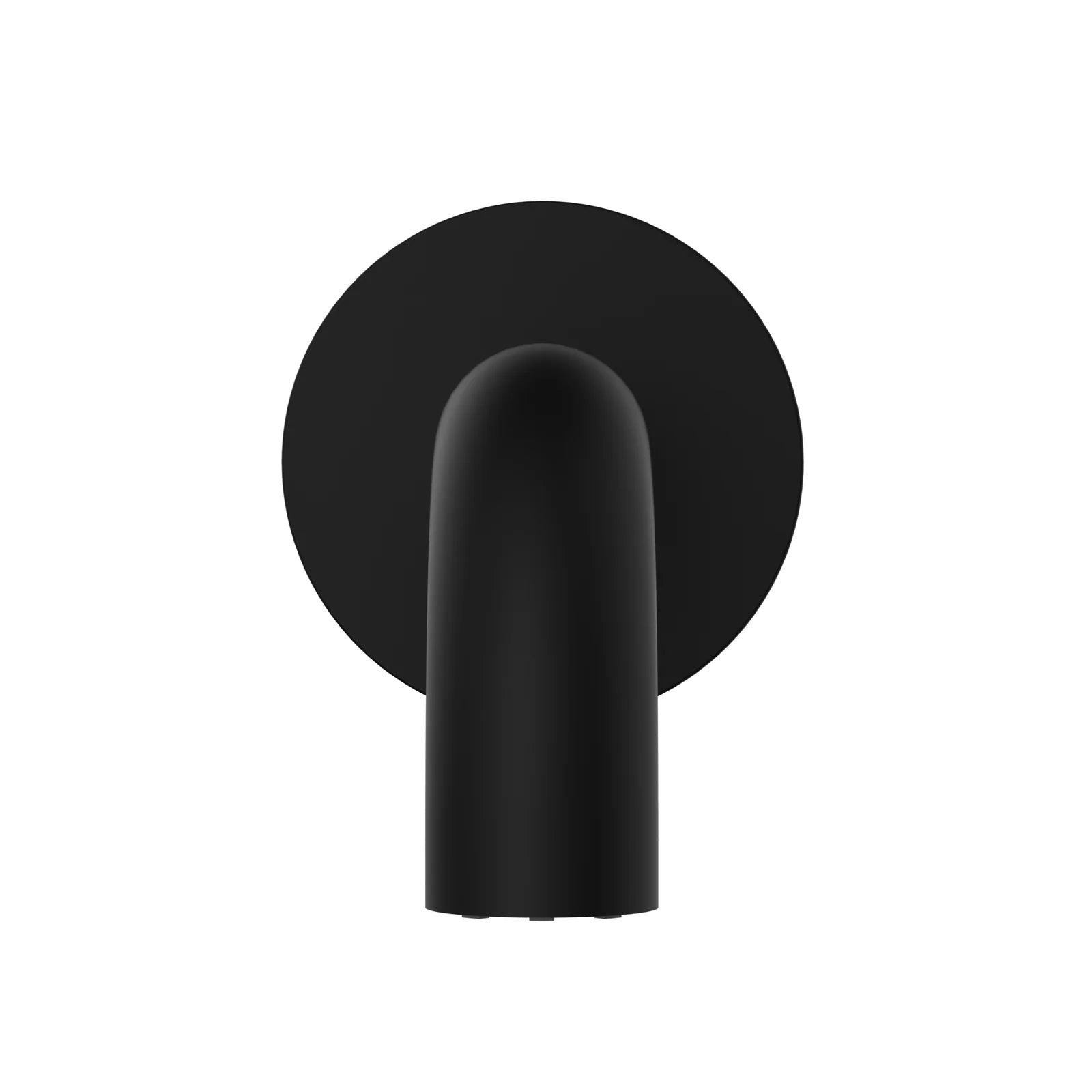 Front Meir Universal Round Curved Spout 170mm - Matte Black MS05-170 - The Blue Space