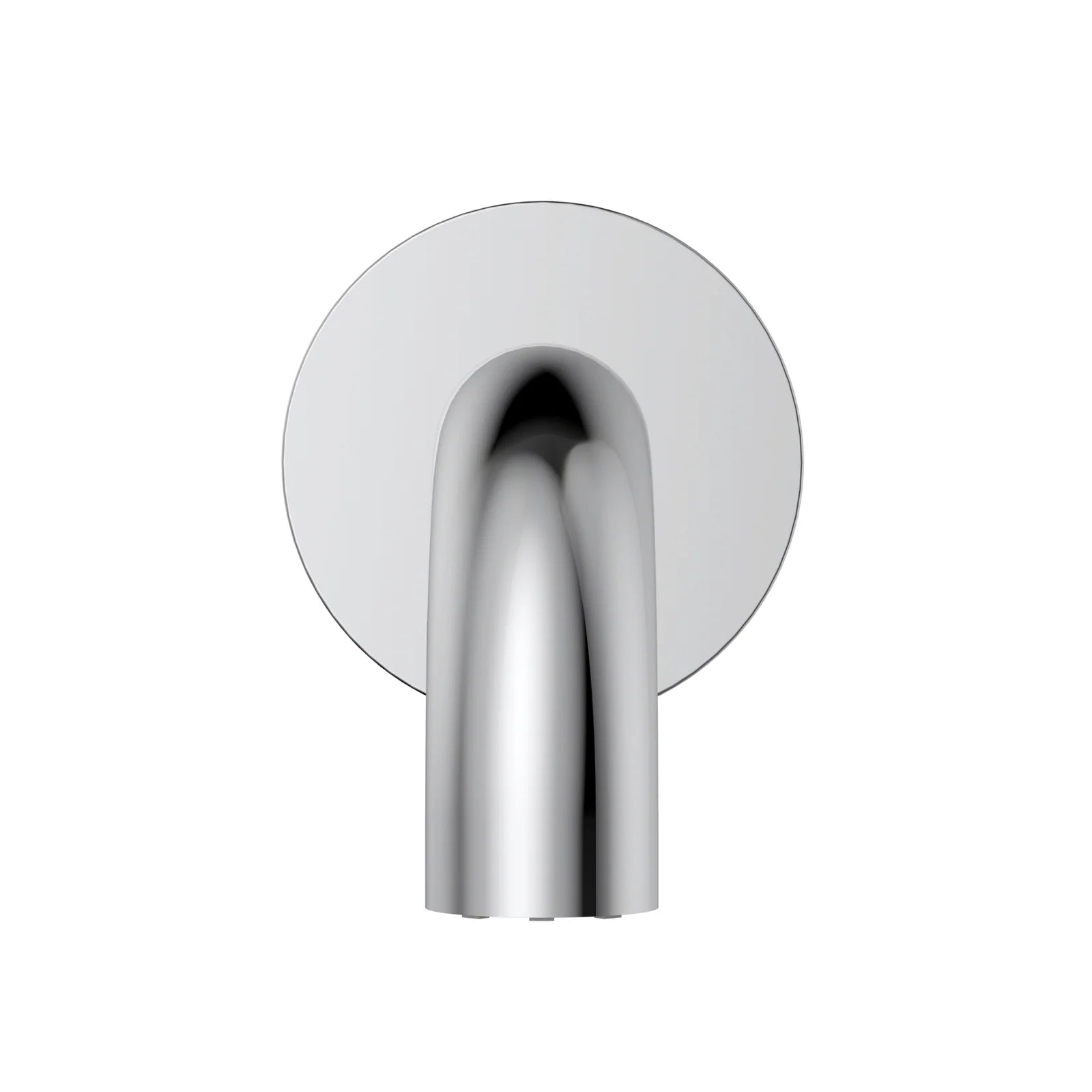 Front Meir Universal Round Curved Spout 170mm - Polished Chrome MS05-170-C - The Blue Space