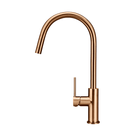 Meir Round Piccola Pull Out Kitchen Sink Mixer Tap Lustre Bronze