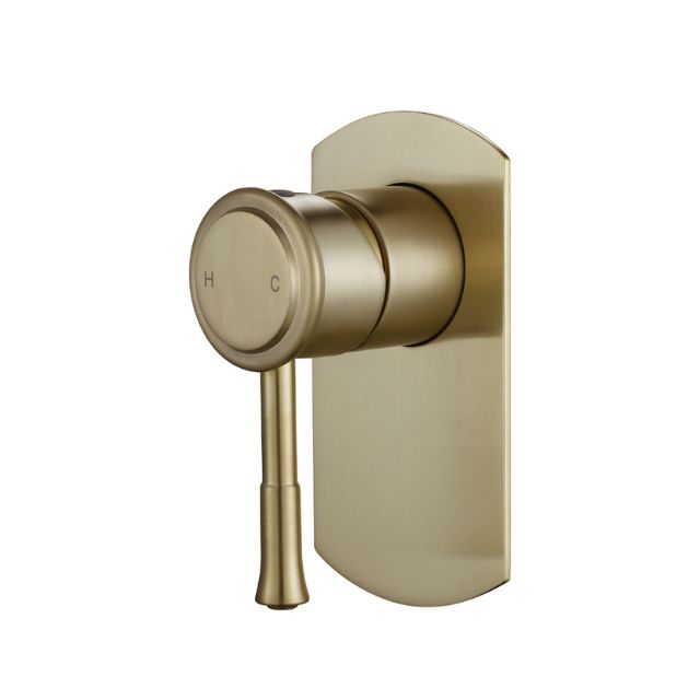 Modern National Montpellier Shower Mixer Brushed Bronze - Full Kit MON008BM-KIT - The Blue Space
