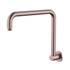 Modern National Round High Rise Shower Arm - Brushed Bronze HAR016BM - The Blue Space