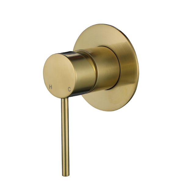 Modern National Star Mini Shower Mixer 80mm Brushed Bronze - Full Kit