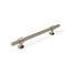 Momo Belgravia Knurled 160mm Solid Brass Bar Pull Dull Brushed Nickel BLG160.DBR - The Blue Space