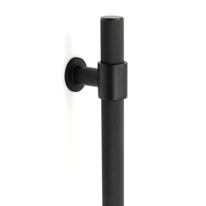 Momo Belgravia Knurled Door Pull Handle 600mm Matte Black