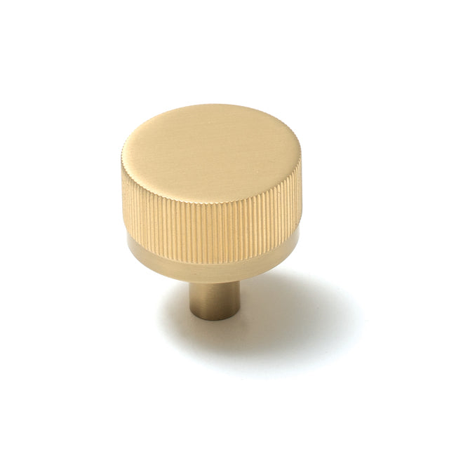 Momo Bellevue 35mm Solid Brass Lined Knob Brushed Satin Brass BVKLD035.BSB - The Blue Space