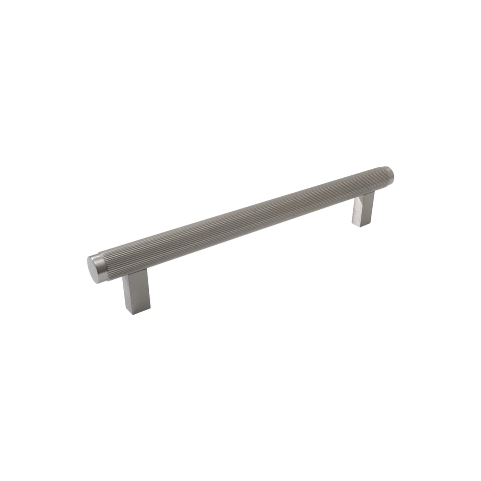 Momo Handles Bellevue Lined Bar Pull Dull Brushed Nickel