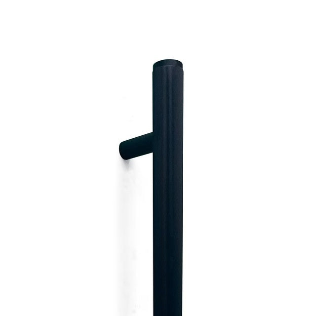 Momo Bellevue Lined Door Pull With Back To Back Fixing 416Mm Matte Black BVLDAP.416BB.MBL - The Blue Space