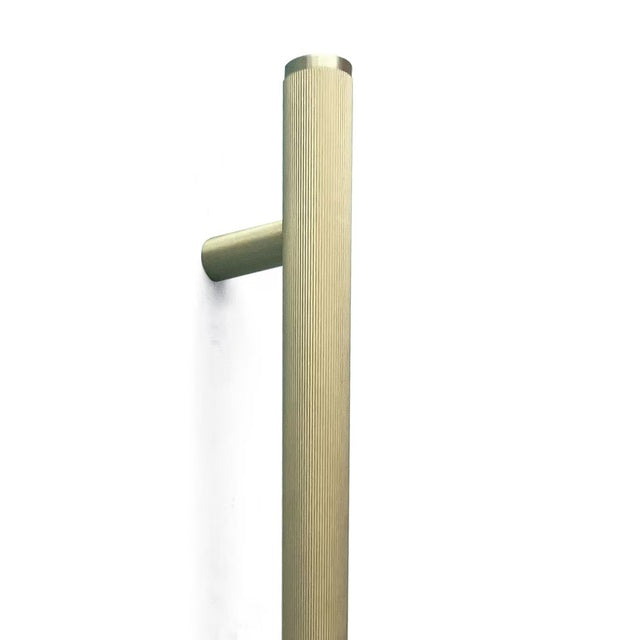 Momo Bellevue Lined Entry Pull Handle Brushed Satin Brass BVEPLD.BSB - The Blue Space