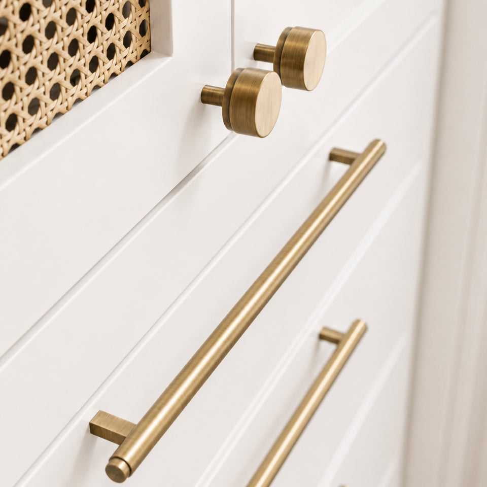 Momo Bellevue Plain Door Pull Handles 496mm Dark Brushed Brass