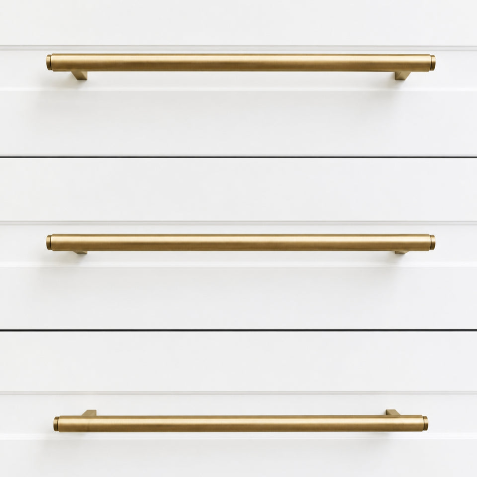 Momo Bellevue Plain Door Pull Handles 496mm Dark Brushed Brass