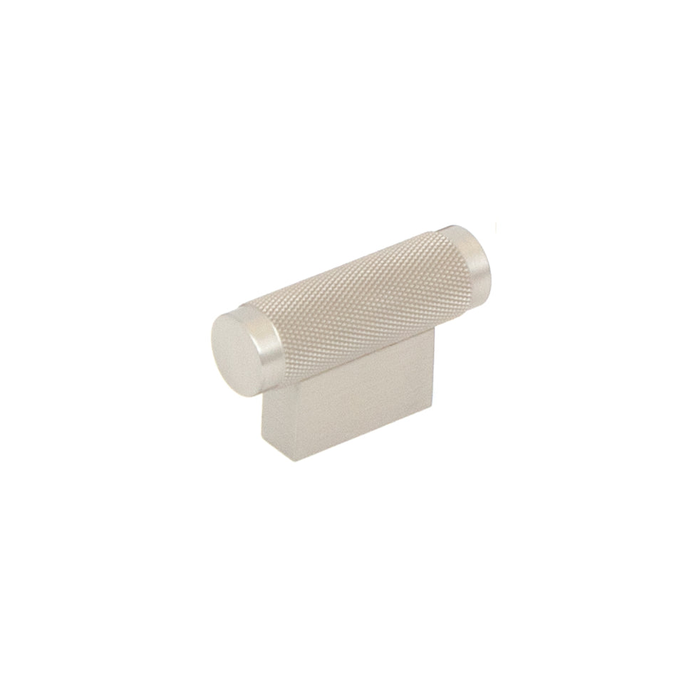 Momo Brighton 50mm Solid Brass Knurled T Knob Dull Brushed Nickel