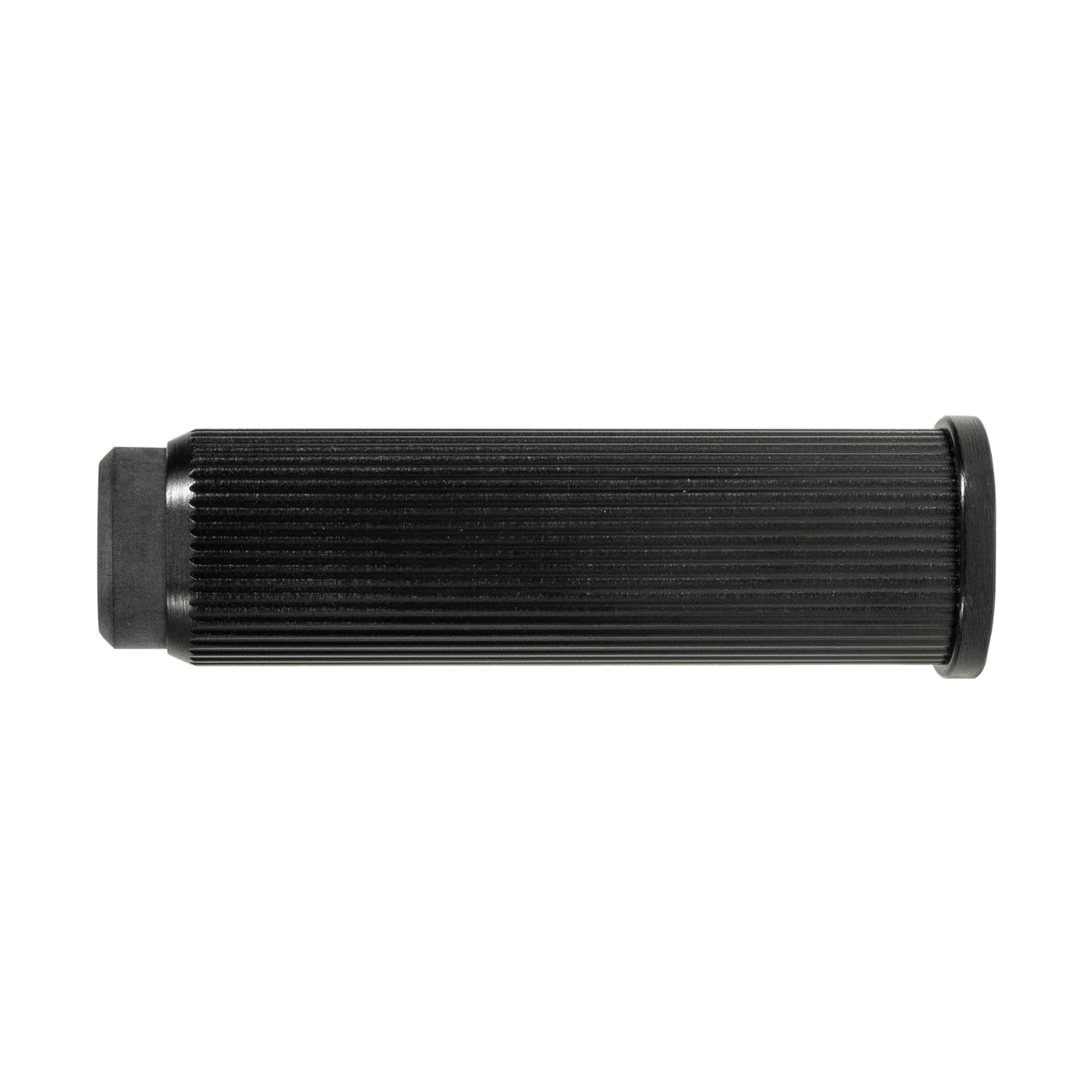 Side View Momo Brooklyn Wall Door Stop 50mm Brushed Black BKN8022.050.BBL - The Blue Space