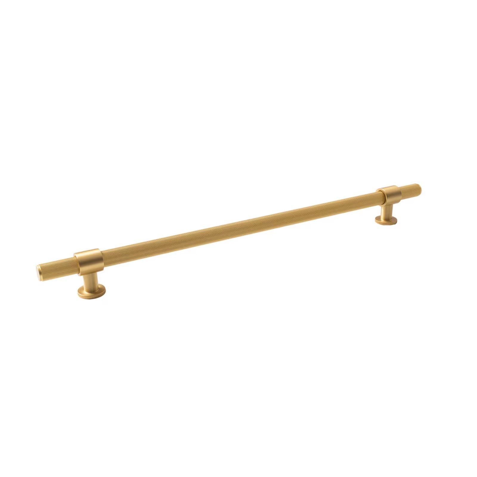 Momo Handles Belgravia 320mm Pull Handle Lined Brushed Satin Brass BLGLN320.BSB - The Blue Space