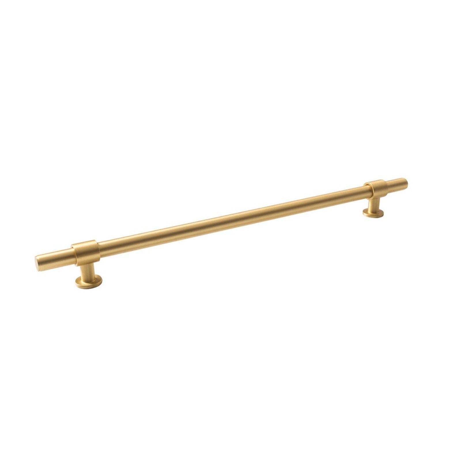 Momo Handles Belgravia 320mm Pull Handle Plain Brushed Satin Brass BLGPL320.BSB - The Blue Space