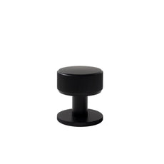 Momo Handles Belgravia 35mm Round Knob Lined  Matte Black BLGLN035.MBL - The Blue Space