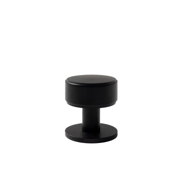 Momo Handles Belgravia 35mm Round Knob Plain Matte Black BLGPL035.MBL - The Blue Space