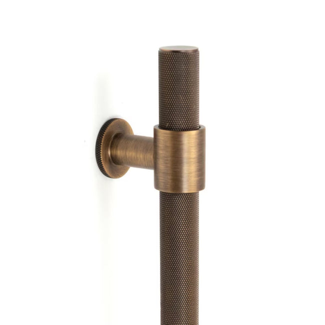 Momo Handles Belgravia 800mm Knurled Pull Handle Bronze BLGKN800.BNZ - The Blue Space