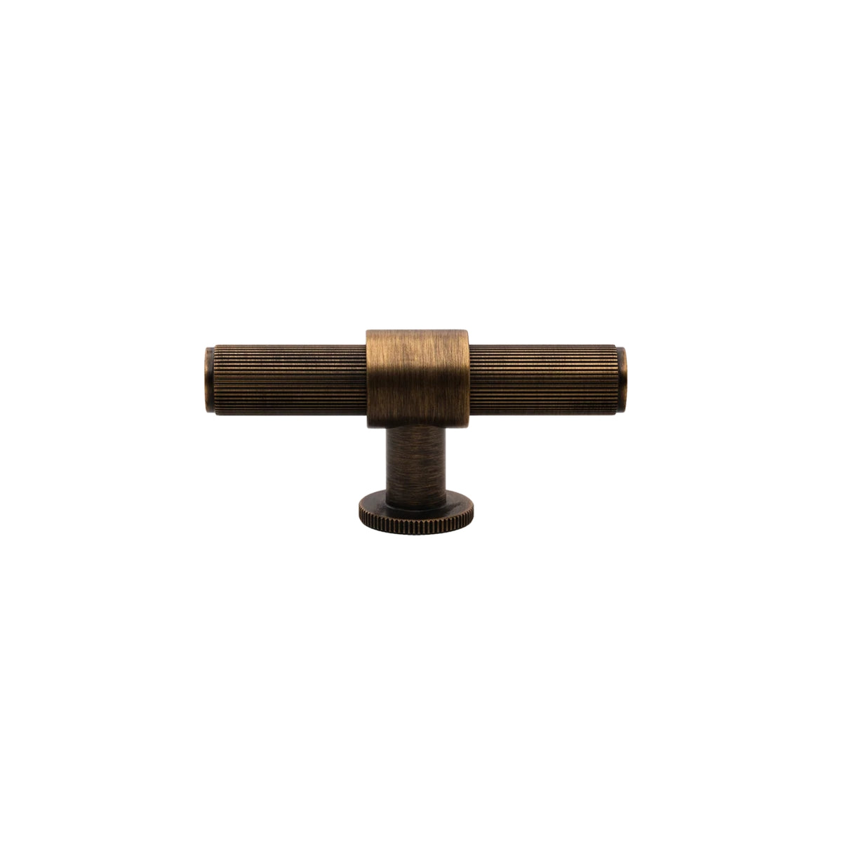 Front Momo Handles Belgravia 82mm T Knob Lined Bronze BLGLN082.BNZ - The Blue Space