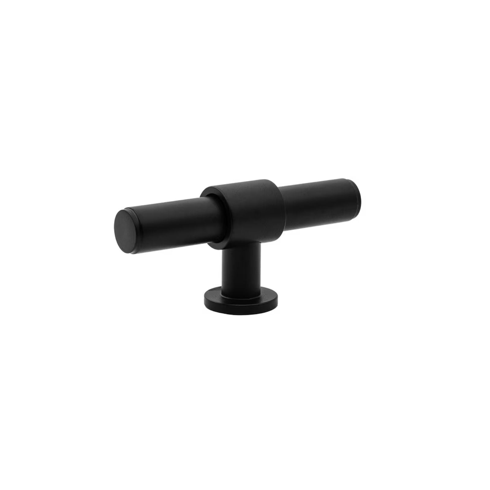Momo Handles Belgravia 82mm T Knob Plain Matte Black BLGPL082.MBL - The Blue Space
