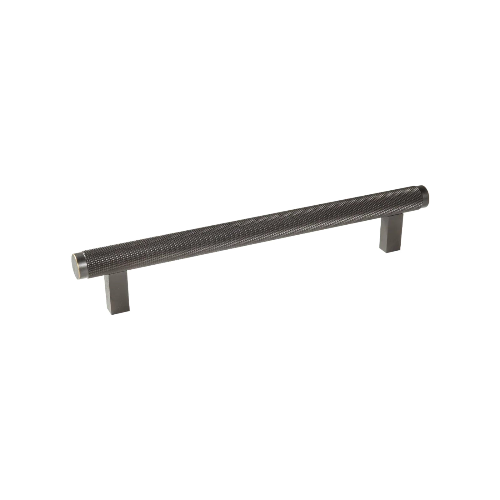 Side View Momo Handles Bellevue 160mm Knurled Bar Pull Handle Dark Bronze BVPKN160.DKB - The Blue Space