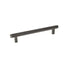 Side View Momo Handles Bellevue 160mm Knurled Bar Pull Handle Dark Bronze BVPKN160.DKB - The Blue Space