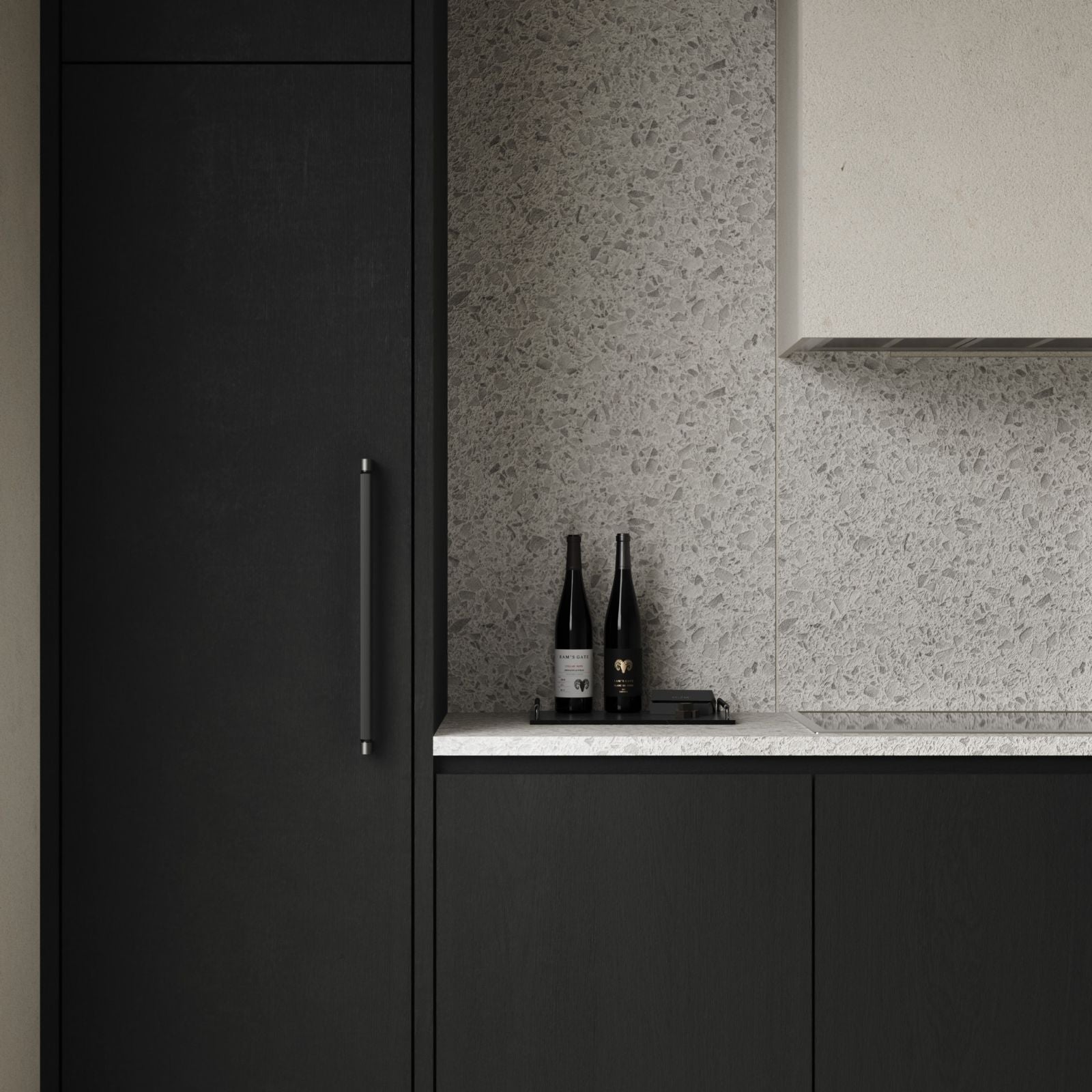 Lifestyle Momo Handles Brooklyn Big Handle Brushed Black BKN0677.448.BBL - The Blue Space