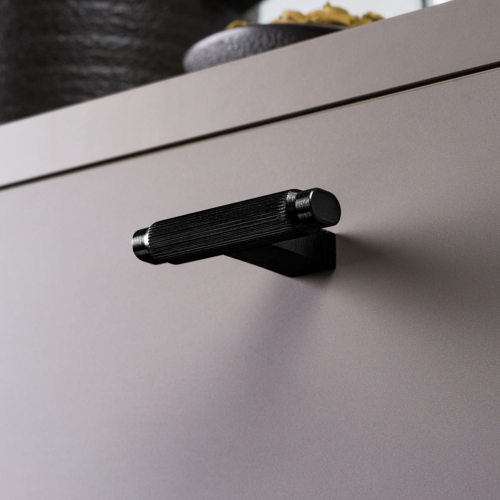 Momo Handles Brooklyn T Knob 55mm Brushed Black BKN0676.055.BBL - The Blue Space