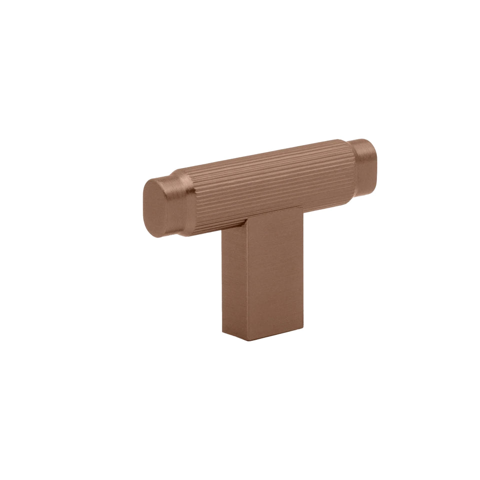 Momo Handles Brooklyn T Knob 55mm Brushed Bronze