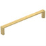 Side View Momo Handles Dallas D Handle Brushed Matt Brass FDH160.BMB - The Blue Space