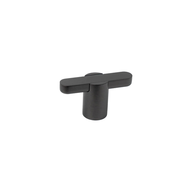 Side View Momo Handles Fusion 58mm T Knob in Black Titanium  FSN0627.058.TTBL - The Blue Space