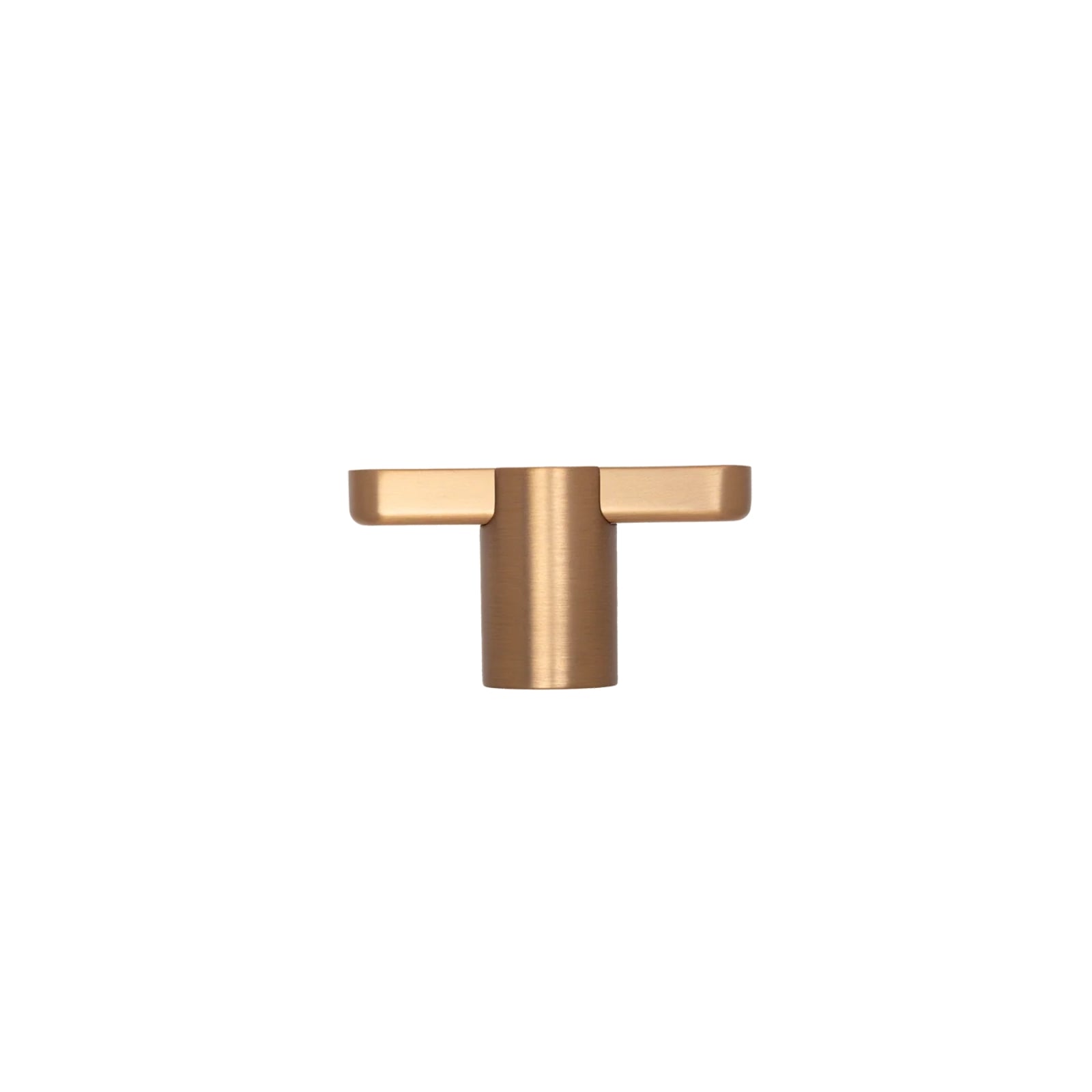 Front Momo Handles Fusion 58mm T Knob in Brushed Dark Brass FSN0627.058.BDB - The Blue Space