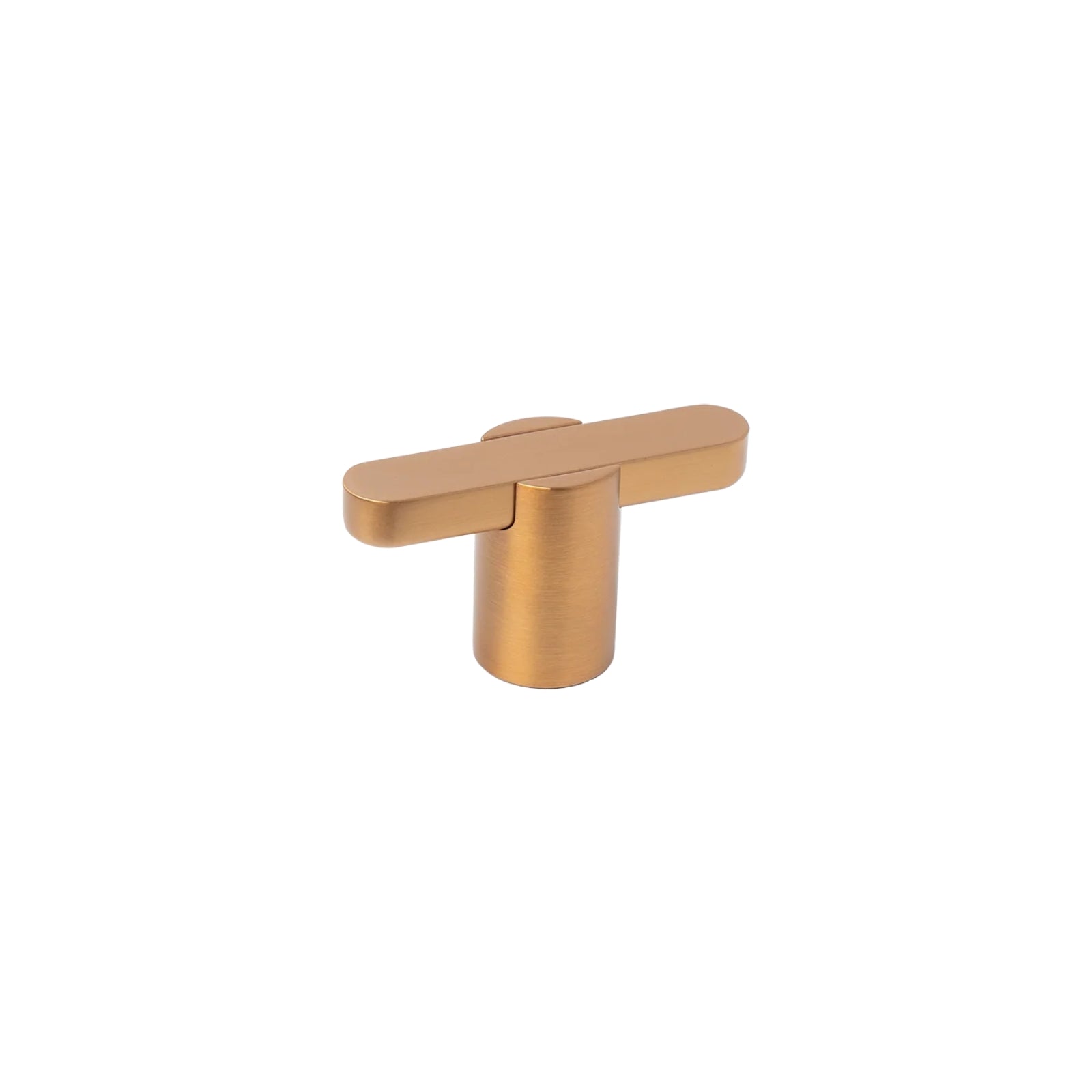 Side View Momo Handles Fusion 58mm T Knob in Brushed Dark Brass FSN0627.058.BDB - The Blue Space