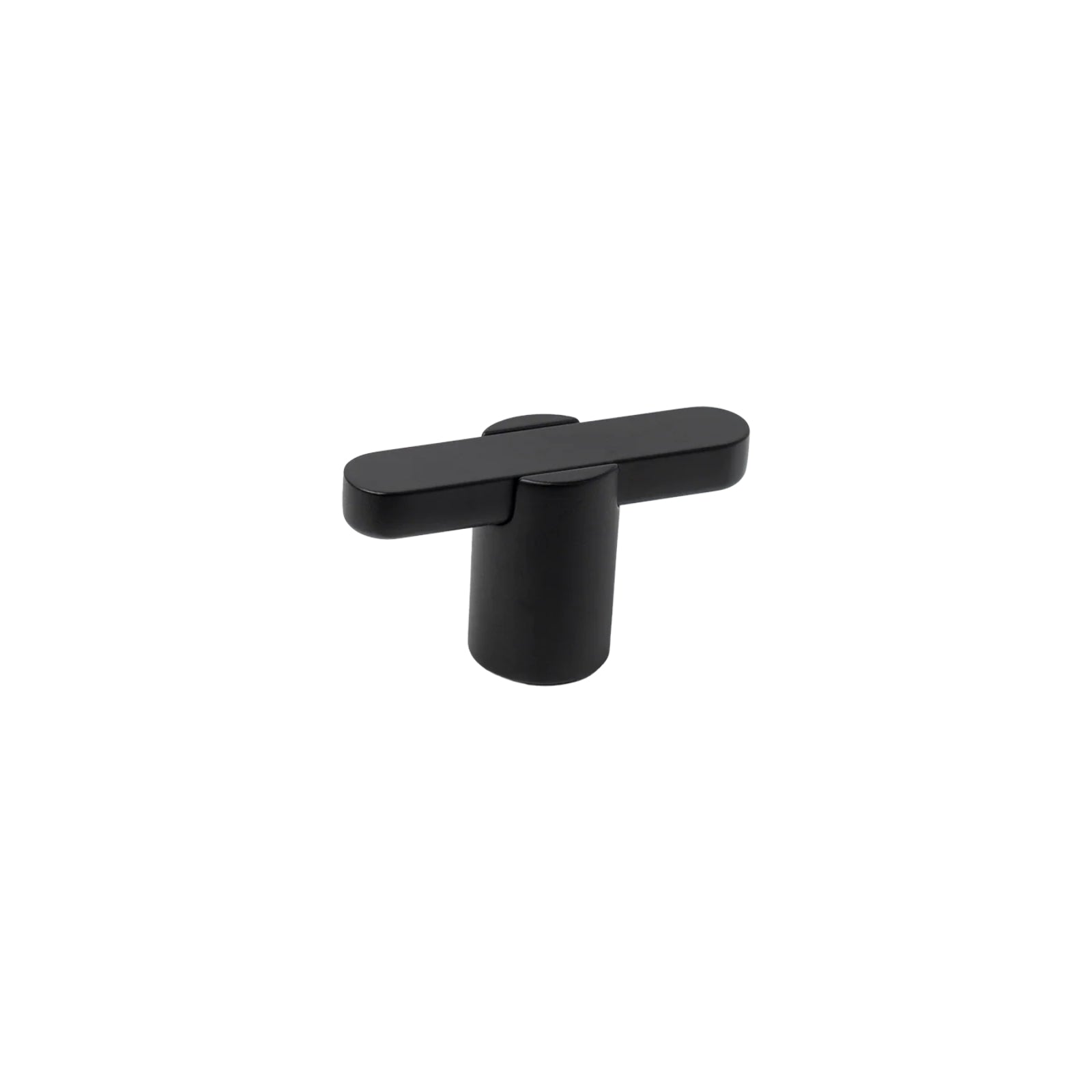 Side View Momo Handles Fusion 58mm T Knob in Matte Black FSN0627.058.MBL - The Blue Space