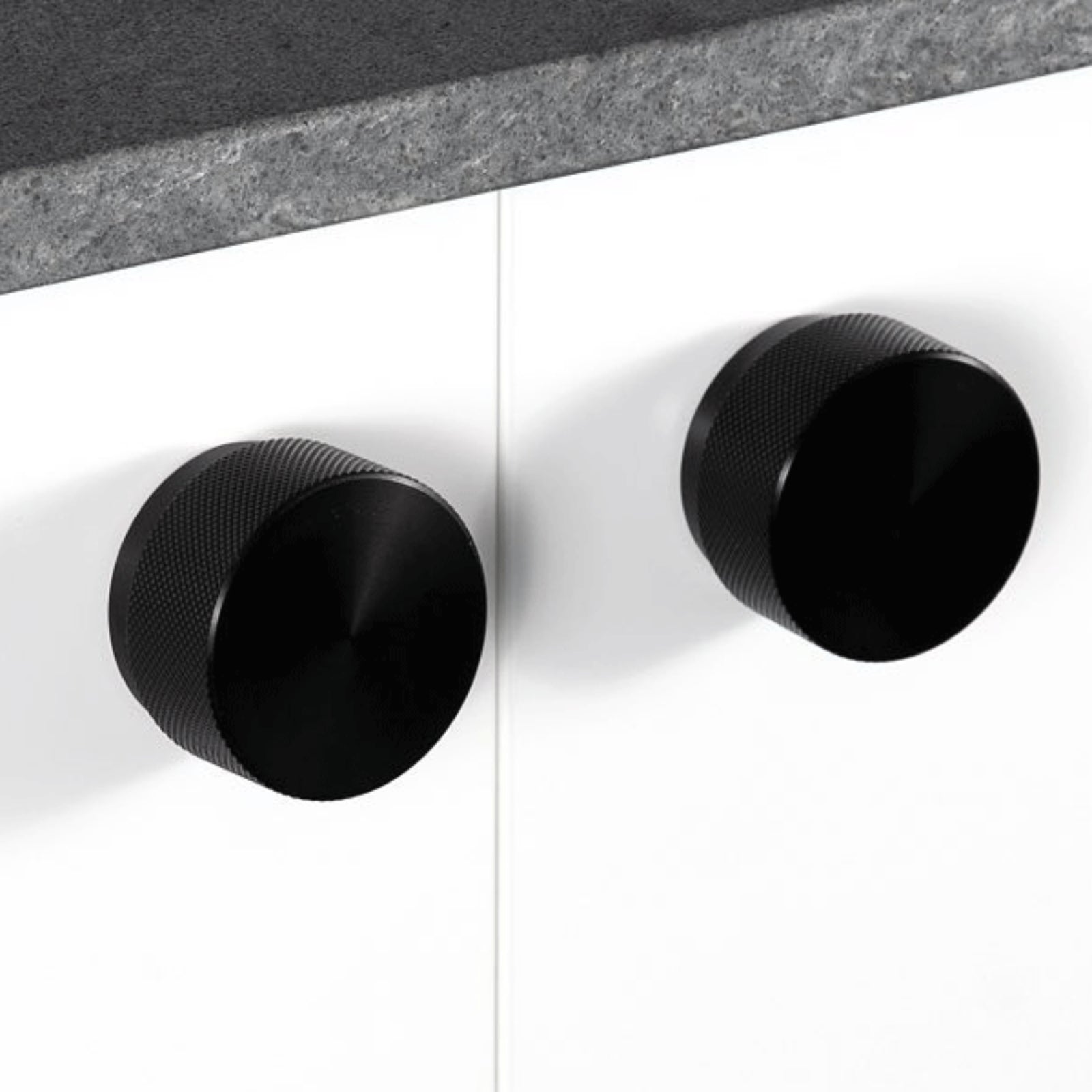 Lifestyle Momo Handles Graf Round Knob Brushed Black G0486.038.BBL - The Blue Space