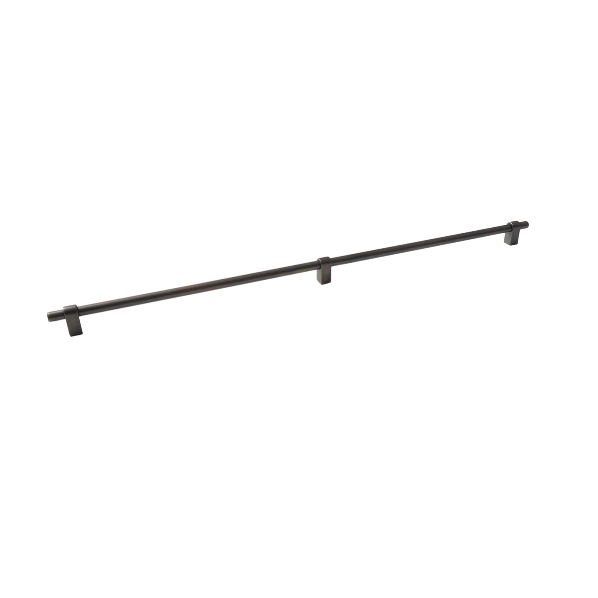 Side View Momo Handles Maida 648mm Pull Handle Antique Brass MBH648.AB - The Blue Space