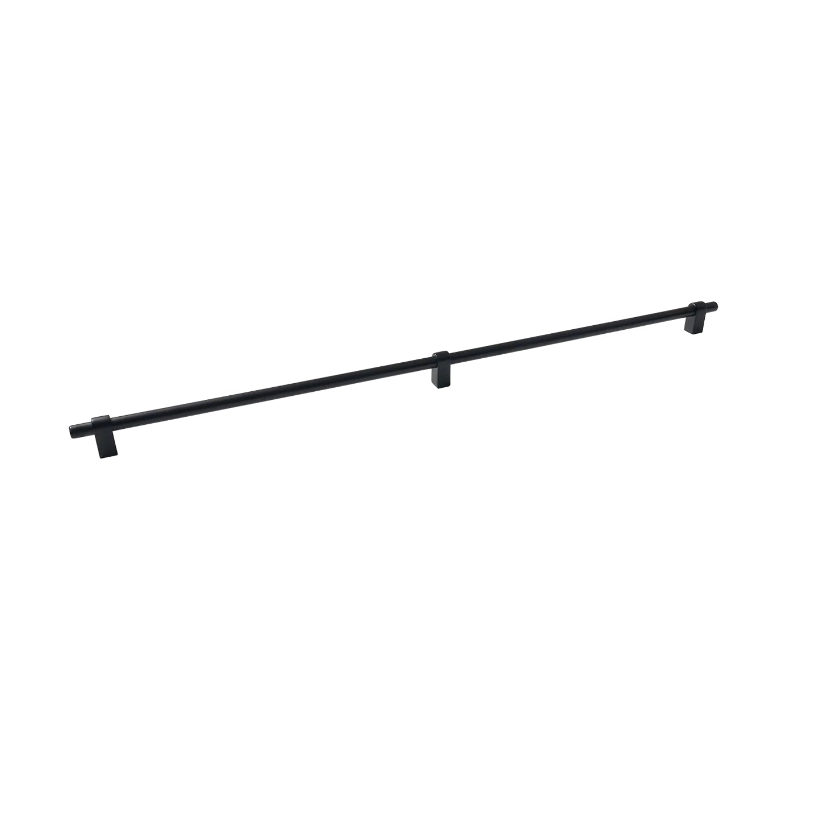 Side View Momo Handles Maida 648mm Pull Handle Matte Black MBH648.MBL - The Blue Space