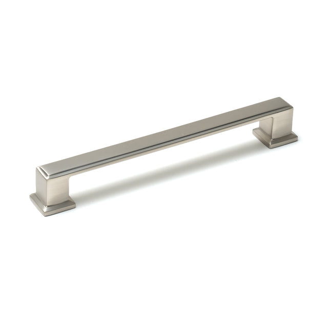 Momo Lucca D Handle 160mm Dull Brushed Nickel LCK160.DBR - The Blue Space