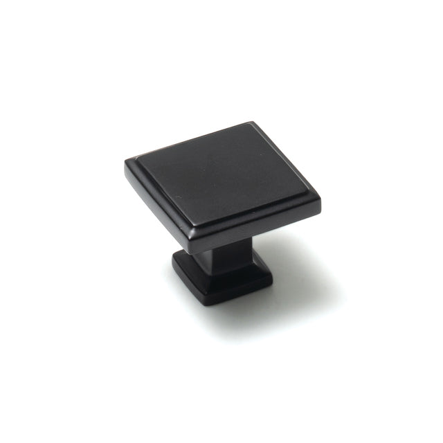 Momo Lucca Square Knob 30mm Matte Black LCK030.MBL - The Blue Space