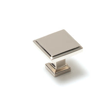 Momo Lucca Square Knob 30mm Polished Nickel LCK030.PN - The Blue Space