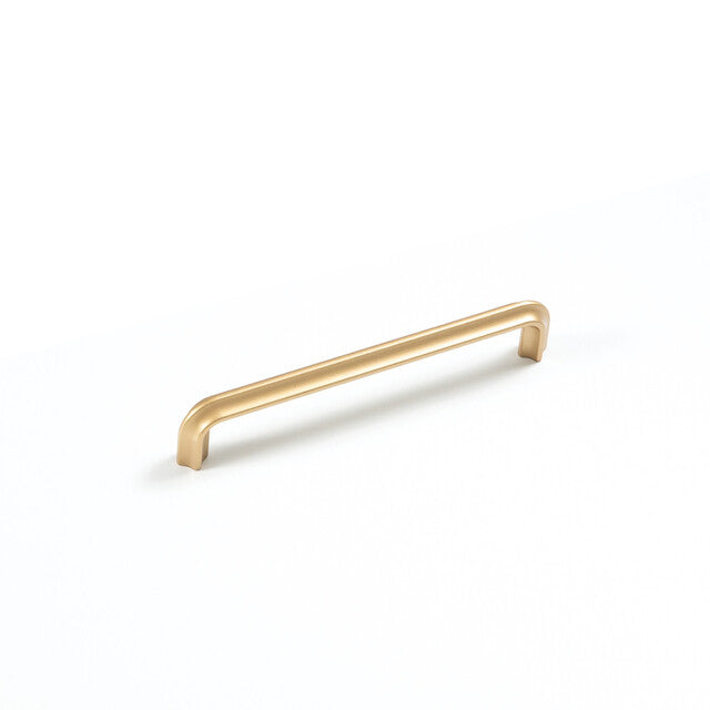 Momo Lumi D Handle 160mm Satin Brass LDH160.SB - The Blue Space