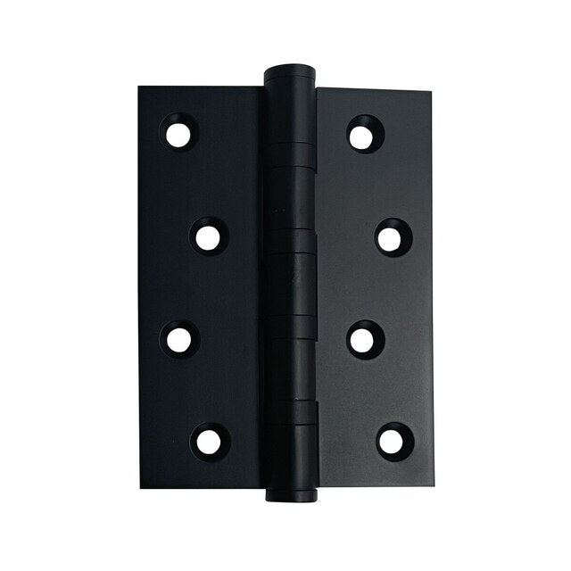 Momo Solid Brass Hinge 100Mm X 76Mm Matte Black MHBH.MBL - The Blue Space