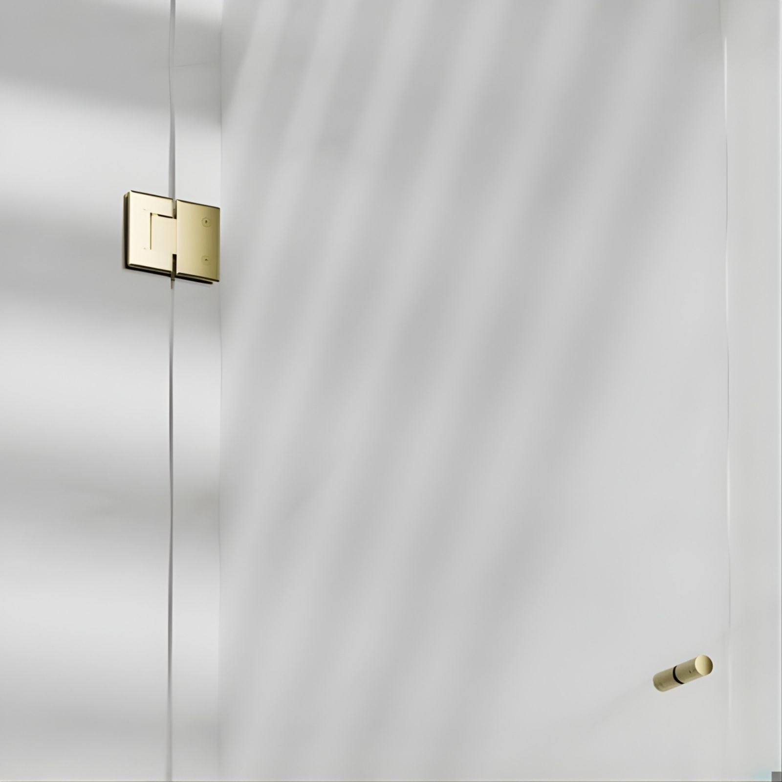 Details Nero 180 Degree Glass to Glass Shower Hinge Brushed Gold NRSH102ABG - The Blue Space