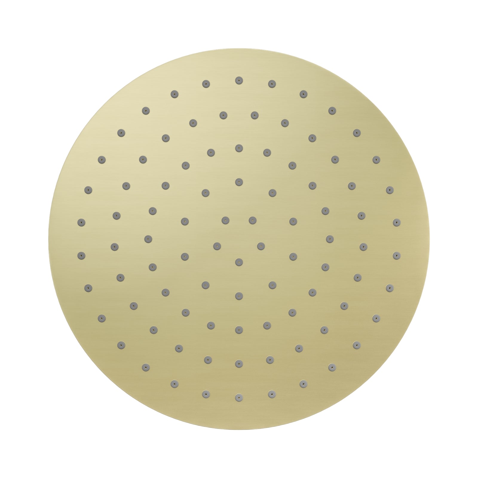 Bottom Nero 250mm Round Metal Shower Head II Brushed Gold NR507046BG - The Blue Space