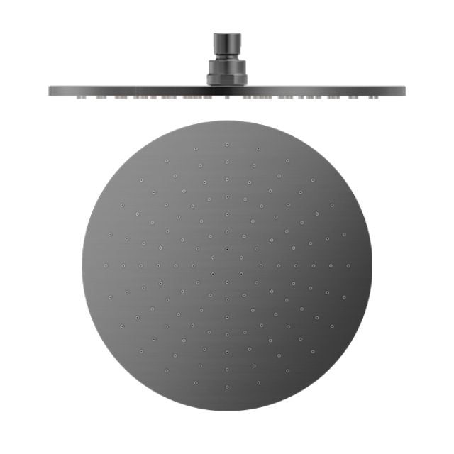 Nero 300mm Round Shower Head Gun Metal NRROA1202GM - The Blue Space