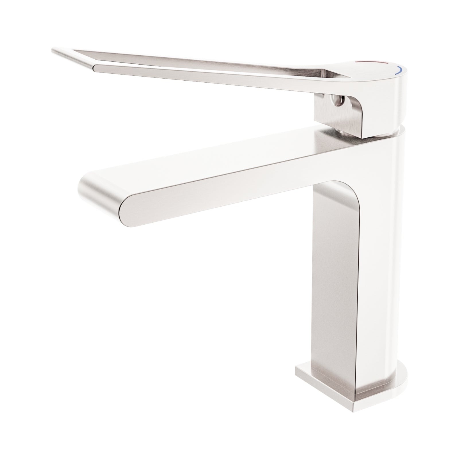 Nero Bianca Care Basin Mixer Brushed Nickel NR321502ABN - The Blue Space