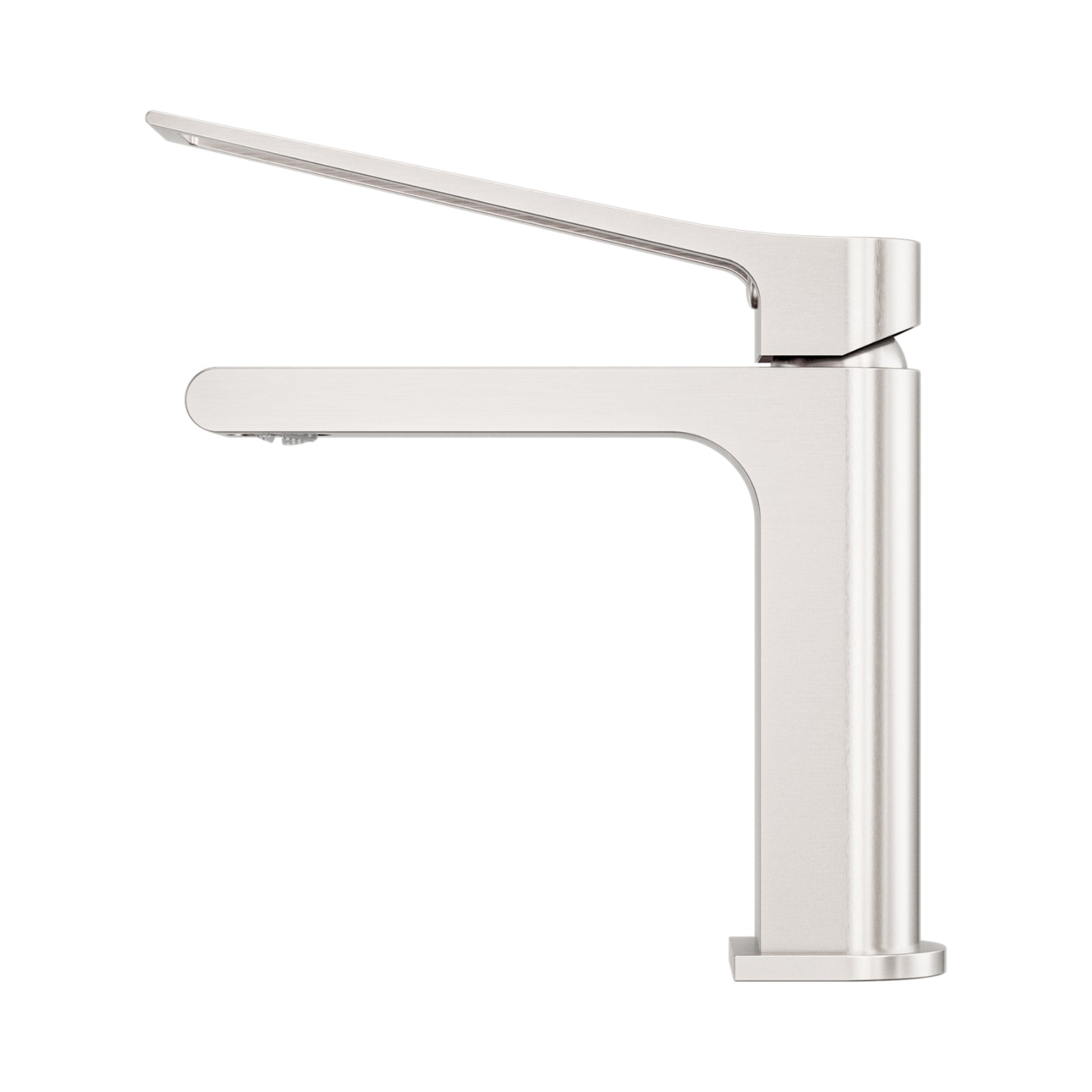 Side Nero Bianca Care Basin Mixer Brushed Nickel NR321502ABN - The Blue Space