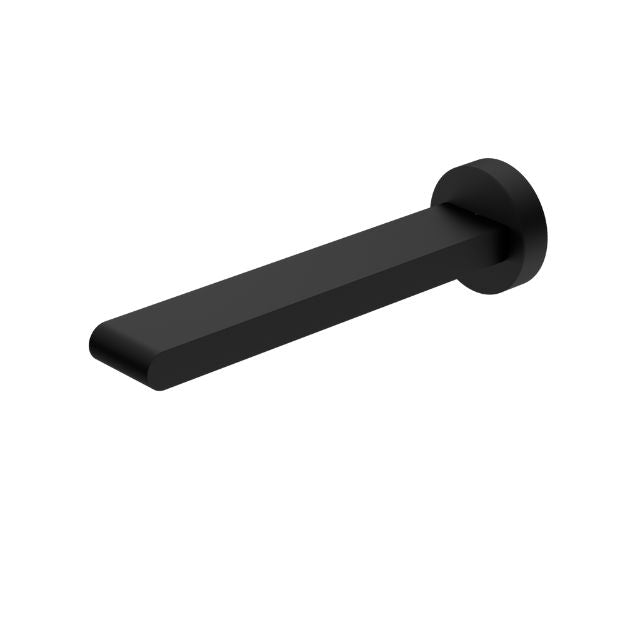 Nero Bianca Fixed Basin/Bath Spout Only 200mm Matte Black