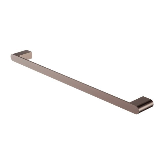 Nero Bianca Single Towel Rail 800mm Brushed Bronze