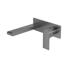 Nero Bianca Wall Basin/Bath Mixer 187mm Gun Metal NR321510AGM_KIT - The Blue Space
